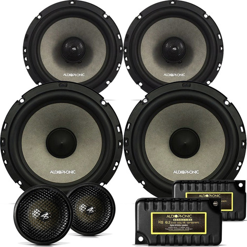 Kit 2 Vias + Coaxial 6 Pol Audiophonic Sensation 240w Rms