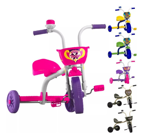 Velotrol Infantil Motoca Velocipede Motoquinha Escolha A Cor