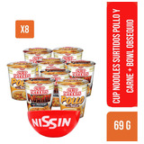 Cup Noodles Nissin Carne Y Pollo - 8 Unid