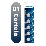 Cartela Bateria Philips Cr2032 3v Placa Mãe Balança Digital