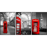Quadro Decorativo Cabine Telefônica Vermelha Londres Sala