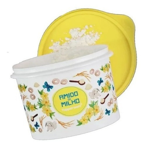 Tupperware Caixa Amido De Milho Floral