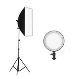 Softbox Led Bicolor De 50x70 Para Fotografia Mas Pedestal 