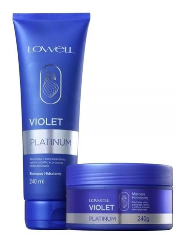 Lowell Violet Platinum Matizador Kit Shampoo Máscara +brinde