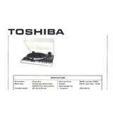Toshiba Dd Ddq-202 Manual De Serviços E Esquemas Toca Discos