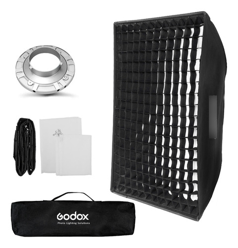 Soft-box Godox 60x90cm Bowens Com Colmeia Para Flash Estúdio