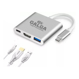 Hub Para Macbook Air Pro Hdmi 4k Usb Tipo C Samsung Dex