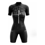 Conjunto Ciclismo Blusa Feminina + Bermuda Espuma Way Pro