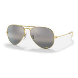 Anteojos Sol Ray Ban Chromance Aviator Standar Rb3025-58