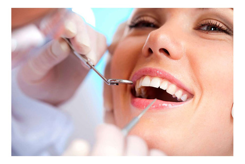 Vinilo 50x75cm Odontologia Salud Dental Sonrisa Belleza