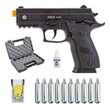 Pistola Co2 P226x-5 Full Metal + Esfera + 10cilindros+maleta