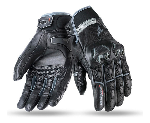 Guantes Seventy Sd-n32 Racing Naked Negro Gris