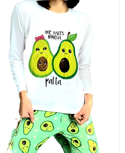 Pijama Palta Largo De Dama 