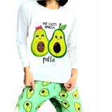 Pijama Palta Largo De Dama 