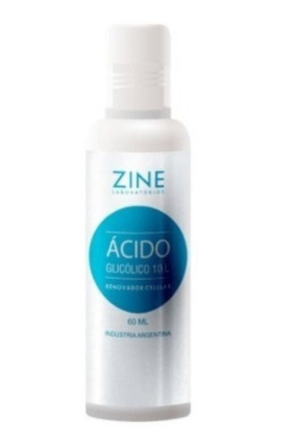 Zine Acido Glicolico Al 10 % - Renovador Celular X 60 Ml