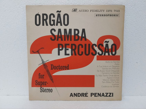 Lp Vinil André Penazzi - Órgão, Samba, Percussão Vol. 2