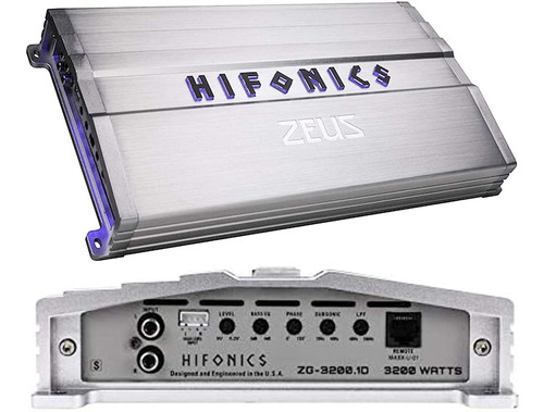 Hifonics Zg-3200.1d 3200 Vatos Zeus Gamma Mono Subwoofer Amp