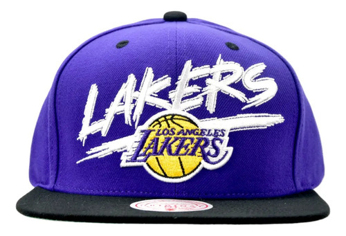 Los Angeles Lakers Nba Gorra Transcript Mitchell And Ness