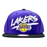 Los Angeles Lakers Nba Gorra Transcript Mitchell And Ness
