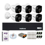 Kit Intelbras 6 Full Color 1220 Dvr 8 Canais 1008c C/ 1tb 