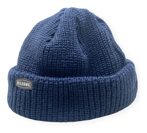 Touca Gorro Masculino Marinheiro Docker Curta Canelado Tricô