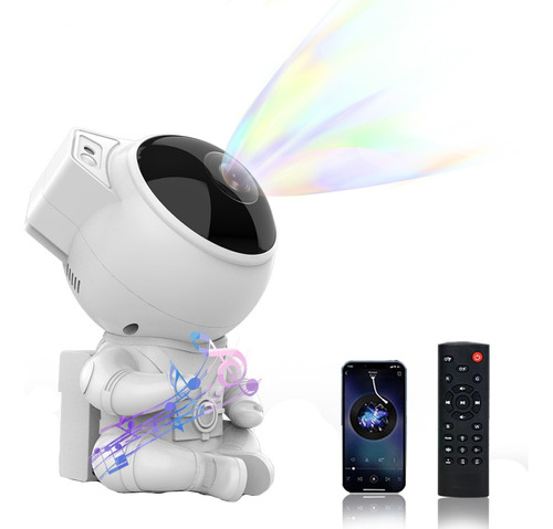 Proyector De Luz Led Con Diseño De Astronauta Con Bluetooth