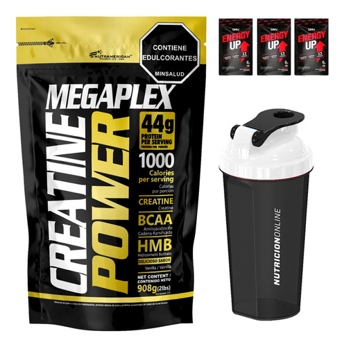 Megaplex Creatine Power 2lbs  De Upn + ¡envio Gratis!