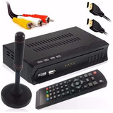 Kit Conversor Digital Pra Tv + Antena Digital Com Cabo 