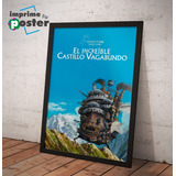 Cuadro Del Castillo Ambulante Ghibli 34x45cm Imprimetuposter