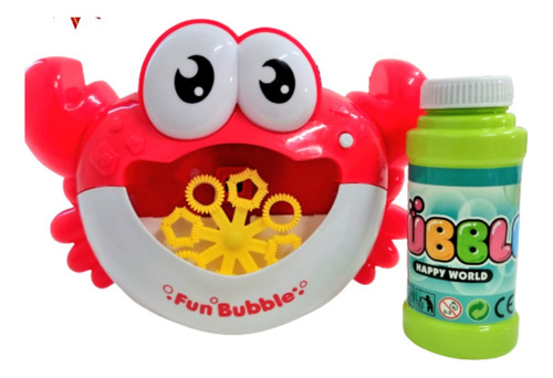 Juguete Maquina De Burbujas Para Niños Burbujero Cangrejo