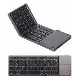 Mini Teclado Bluetooth Plegable Ultrafino Con Almohadilla Tá