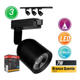 Kit Trilho Elegance T1 1m + 3 Spot Led 7 W Am3000k Avant