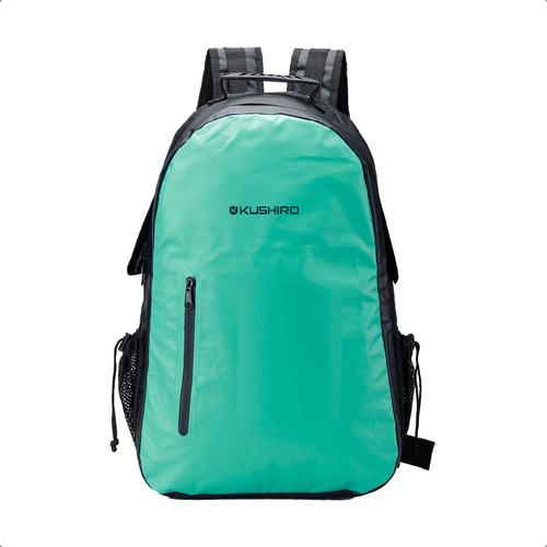 Mochila Estanco Diseño Resistente Al Agua Senderismo 21 Lts Color Verde Diseño De La Tela Liso