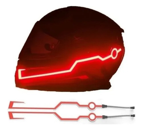 Par De Luces Led Para Seguridad Del Casco De Motocicleta