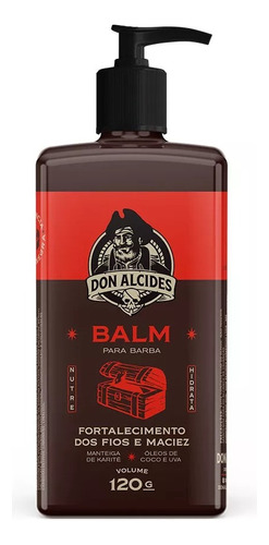 Balm Hidratante Para Barba 120ml - Barba Negra - Don Alcides