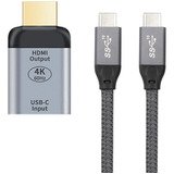 Xiwai 10gbps 100w Cable Usb-c Tipo C Hembra A Hdmi Fregadero