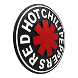 Placa Decorativa Red Hot Chili Peppers Rock 3d Alto Relevo