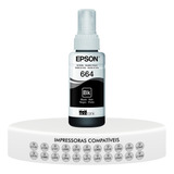 Refil De Tinta Epson Original T664120 Preto L110 L120 L200 L220 L300 L310 L355 L365 L375 L395 L396 L475 L495 L555 L1300