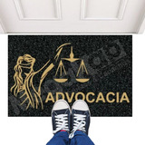 Tapete Capacho Advocacia 60x40 Cor - Desenho Do Tecido Trama Vinílica 13mm