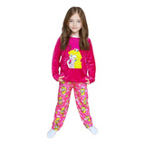 Pijama Infantil Niña Princesa Peach Franel Polar Invierno