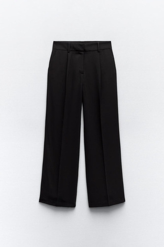 Pantalón Zara De Vestir Ancho Pinzas Mex 28 Usa M