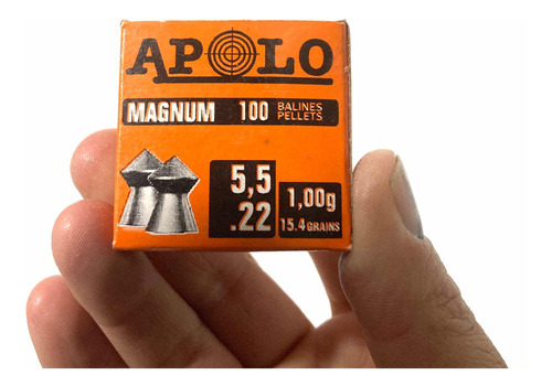 Diabolos Balines Apolo Magnum 5.5mm 100und 15.4 Grains