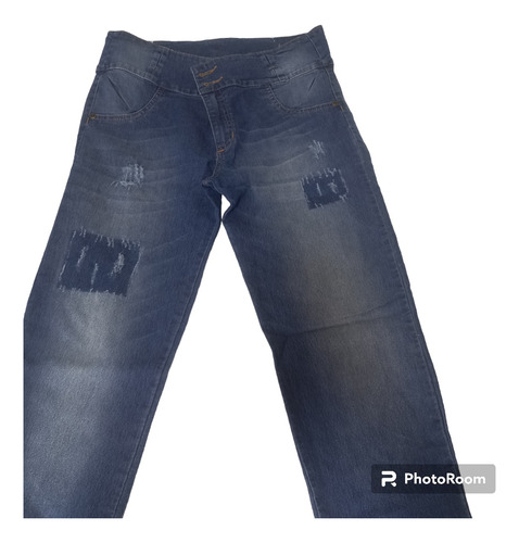 Pantalon Jean Con Desgaste 