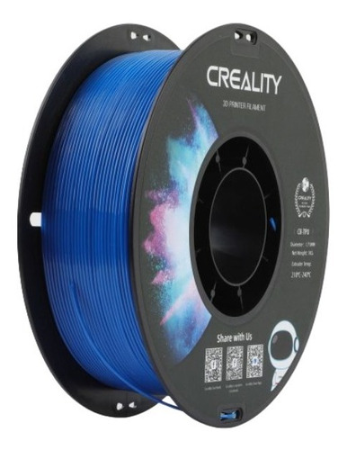 Filamento 3d Tpu Creality Azul 1 Kg 1,75mm 