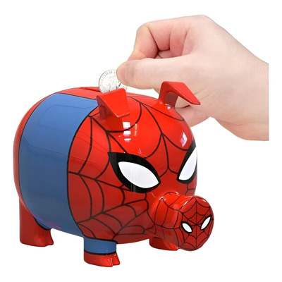 Alcancía Para Niños Spiderman Spider-ham Multiverso Color Rojo | Meses sin interés