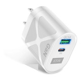 Cargador Gan De Carga Rápida De 65w Blanco