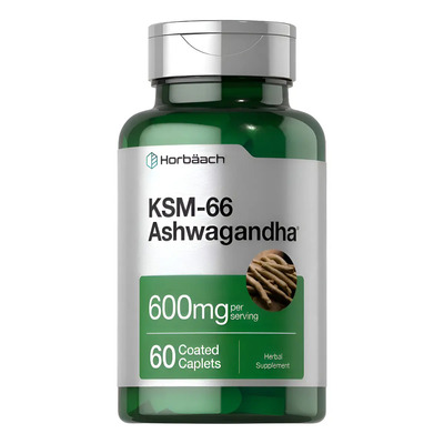 KSM-66 Ashwagandha 600mg Suplemento Herbal Cápsulas Horbaach 60 Unid | Envío gratis