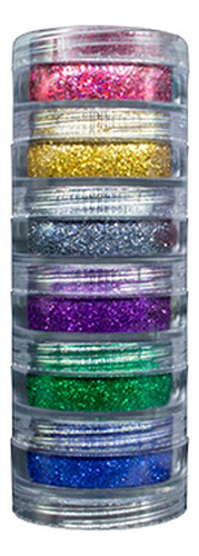 Kit 6 Cores Cor01 Glitter Em Pó Biodegradável 2972 Colormake
