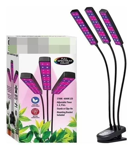 Lampara Triple Led Indoor Cultivo Interior Plantas Premium