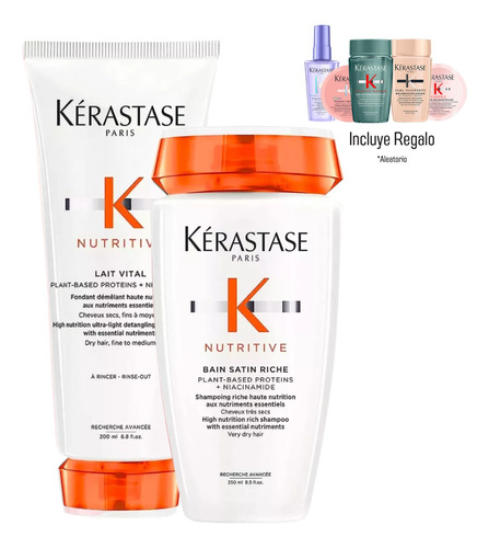 Kit Shampoo Y Acondicionador Kerastase Nutritive 250 Ml